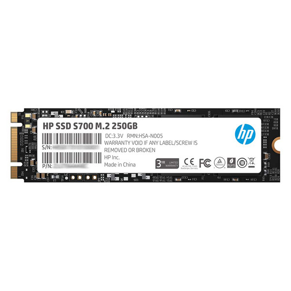 HP S700 250GB SATA III M.2 2280 3D TLC NAND Internal SSD Up to 2240 MB/s for Laptop/Desktop PC - 2LU79AA#ABB